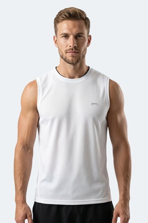 Slazenger HAZZAR I Erkek  Beyaz Tişört