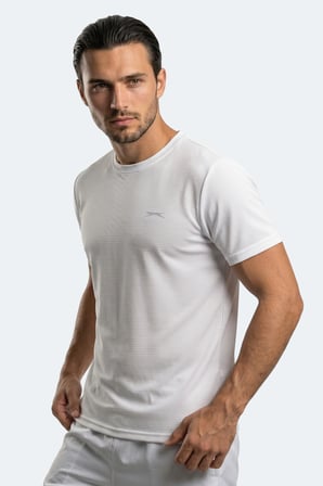 Slazenger HIJACK I Erkek  Beyaz Tişört