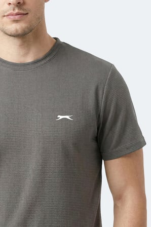Slazenger HUGGER Erkek  Koyu Gri Tişört