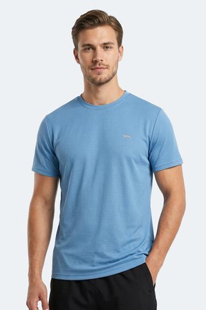 Slazenger HUGGER Erkek  Mavi Tişört