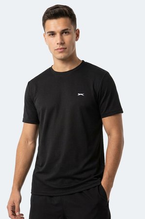 Slazenger HUGGER Erkek  Siyah Tişört