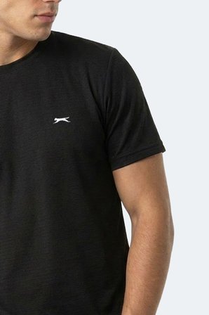 Slazenger HUGGER Erkek  Siyah Tişört