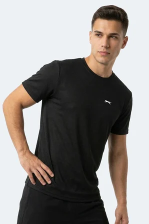 Slazenger HUGGER Erkek  Siyah Tişört