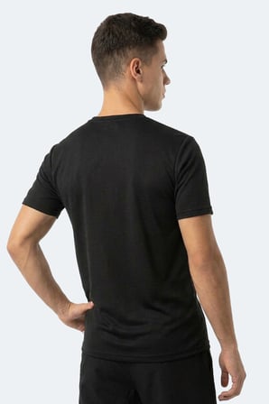 Slazenger HUGGER Erkek  Siyah Tişört