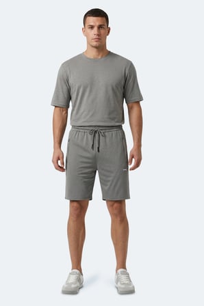 Slazenger HYPERBOLT I Erkek Cepli Fıtness Koyu Gri Şort