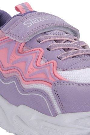 Slazenger EXPLORER I Kız Çocuk Cırt Cırtlı Lila Günlük Spor Ayakkabısı