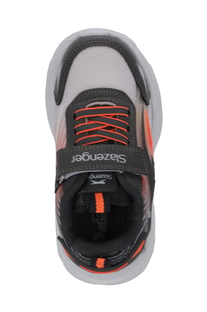 Slazenger ERROR I Erkek Çocuk Cırt Cırtlı Füme / Turuncu Günlük Spor Ayakkabısı