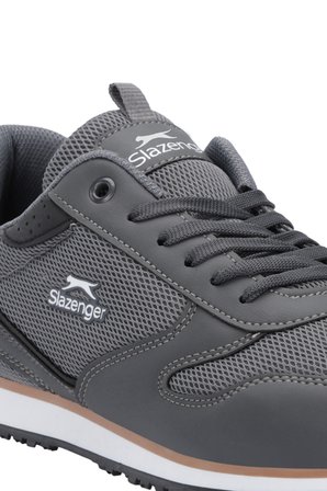 Slazenger IRONICS I Erkek Büyük Beden Koyu Gri Günlük Spor Ayakkabısı