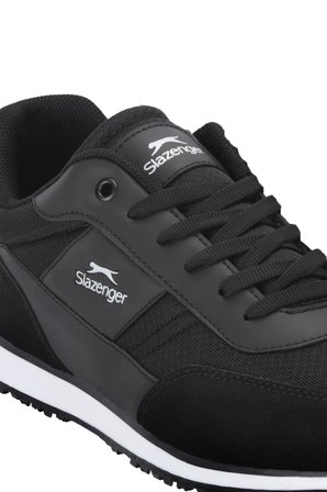 Slazenger ISKRA I Erkek Büyük Beden Siyah / Beyaz Günlük Spor Ayakkabısı