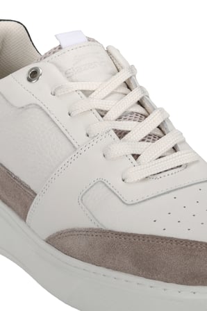 Slazenger STARX I Erkek Deri Ekru Günlük Spor Ayakkabısı