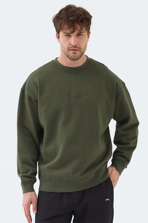 Slazenger VADIK 2li set Erkek Oversıze Yeşil - Turkuaz Sweatshırt