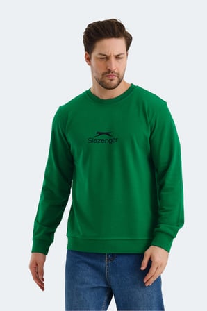 Slazenger ORTWIN 2 Lİ SET Erkek  Beyaz - Yeşil Sweatshırt