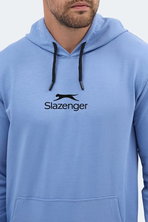 Slazenger ONCA 2 Lİ SET Erkek Kanguru Cepli Kapüşonlu Koyu Gri - Turkuaz Sweatshırt