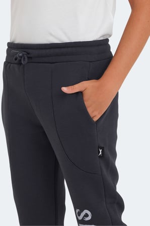 Slazenger LANEY 2 Lİ SET Erkek Çocuk Cepli Koyu Gri - Mavi Eşofman Altı