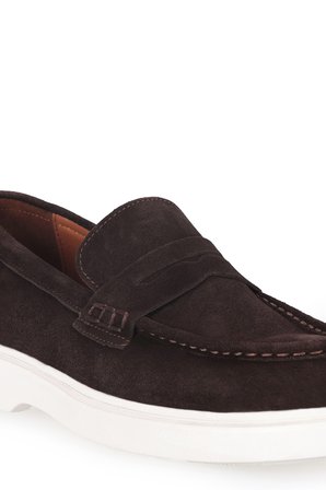 Slazenger YORK I Erkek Deri Kahve Süet Comfort