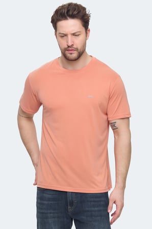 Slazenger KRATER 3 lü Set Erkek  Açık Yeşil - Somon - Kahve Tişört