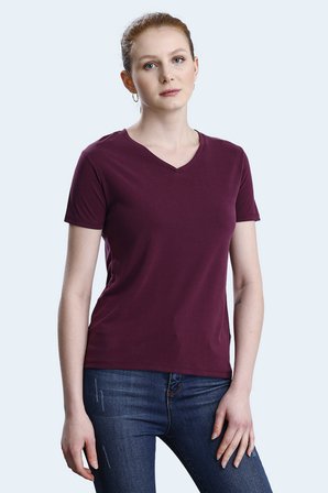 Slazenger PERICAS 3 lü Set Kadın  Ekru - Mürdüm - Mavi Tişört