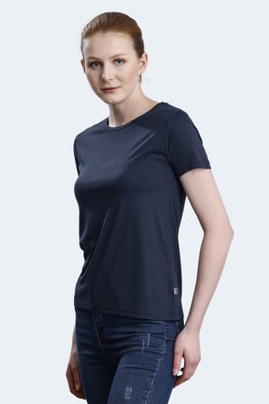 Slazenger PAYTONS 5 li Set Kadın  Ekru - Siyah - KOyu Gri - Mürdüm - Mavi Tişört