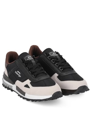 Slazenger SUPERNOVA I Erkek  Siyah / Koyu Gri Günlük Spor Ayakkabısı
