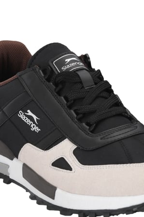 Slazenger SUPERNOVA I Erkek  Siyah / Koyu Gri Günlük Spor Ayakkabısı