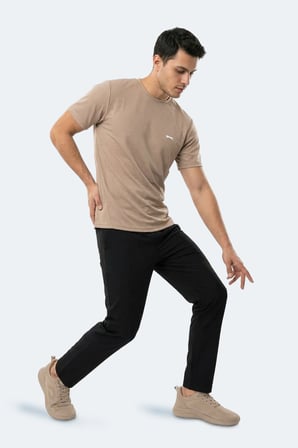Slazenger HUGGER Erkek  Vizon Tişört