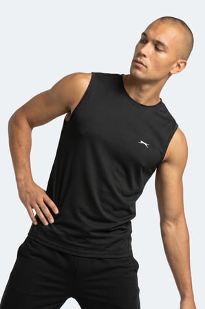 Slazenger KINGSHILL Erkek  Siyah Tişört