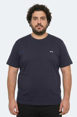 Slazenger ROSALVA JMB Erkek Büyük Beden Lacivert Tişört