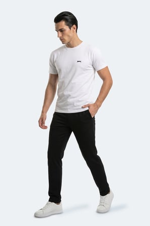Slazenger ROSALVA T Erkek Pamuklu Beyaz Tişört