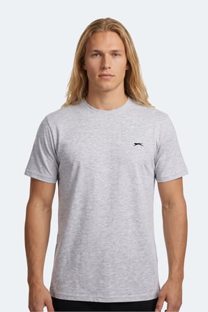 Slazenger ROSALVA T Erkek Pamuklu Gri Tişört