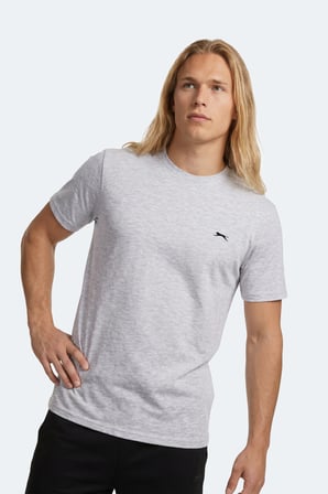 Slazenger ROSALVA T Erkek Pamuklu Gri Tişört