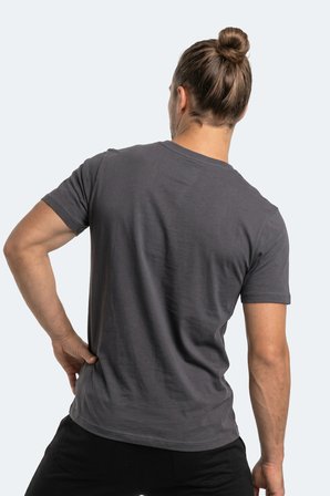 Slazenger ROSALVA T Erkek Pamuklu Koyu Gri Tişört