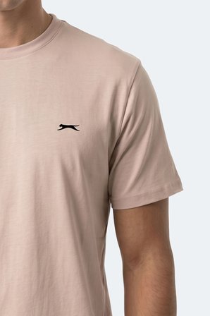 Slazenger ROSALVA T Erkek Pamuklu Taş Gri Tişört