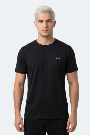 Slazenger ROSALVA T Erkek Pamuklu Siyah Tişört
