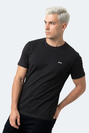 Slazenger ROSALVA T Erkek Pamuklu Siyah Tişört