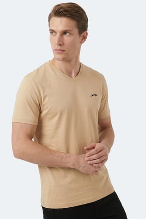 Slazenger RIVALDO T Erkek  Bej Tişört