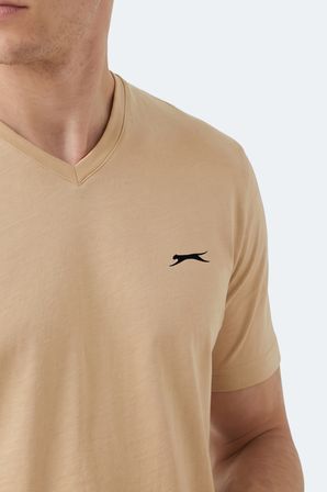 Slazenger RIVALDO T Erkek  Bej Tişört