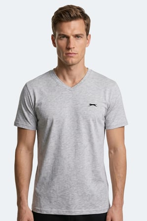 Slazenger RIVALDO T Erkek  Gri Tişört