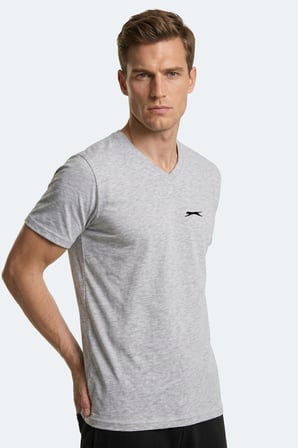 Slazenger RIVALDO T Erkek  Gri Tişört