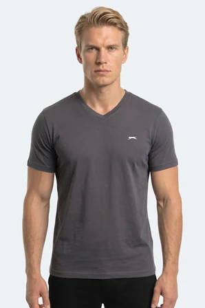Slazenger RIVALDO T Erkek  Koyu Gri Tişört