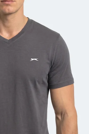 Slazenger RIVALDO T Erkek  Koyu Gri Tişört