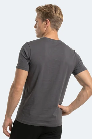 Slazenger RIVALDO T Erkek  Koyu Gri Tişört