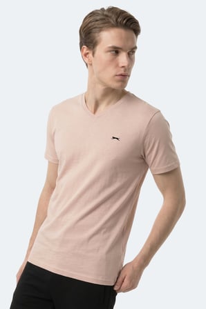 Slazenger RIVALDO T Erkek  Taş Gri Tişört