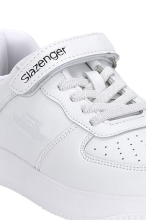 Slazenger KELVIN P Unisex Çocuk Cırtlı Beyaz Günlük Spor Ayakkabısı