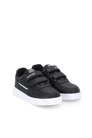 Slazenger KALIPSO F Unisex Çocuk Cırtlı Siyah / Beyaz Günlük Spor Ayakkabısı