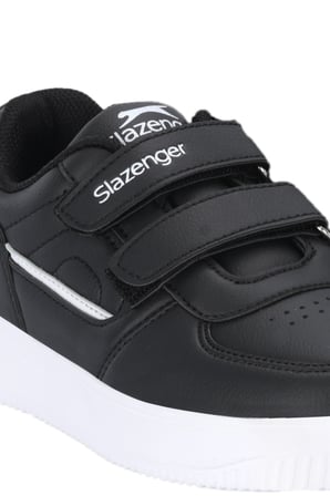 Slazenger KALIPSO F Unisex Çocuk Cırtlı Siyah / Beyaz Günlük Spor Ayakkabısı