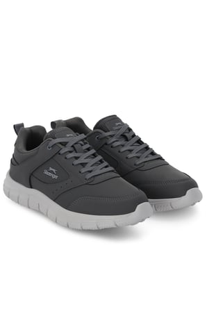 Slazenger GENFIT Erkek Büyük Beden Koyu Gri Koşu & Yürüyüş Spor Ayakkabısı