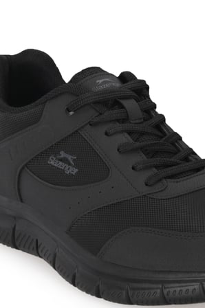 Slazenger GENFIT Erkek Büyük Beden Siyah / Siyah Koşu & Yürüyüş Spor Ayakkabısı