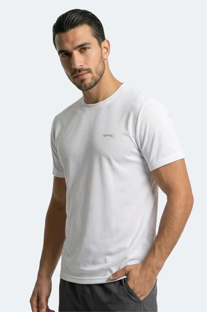 Slazenger HAUNTED 2 Lİ SET Erkek  Beyaz - Siyah Tişört