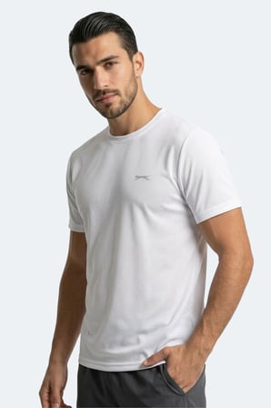 Slazenger HAUNTED 2 Lİ SET Erkek  Beyaz - Siyah Tişört