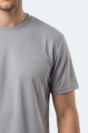 Slazenger HAUNTED I Erkek  Gümüş Tişört